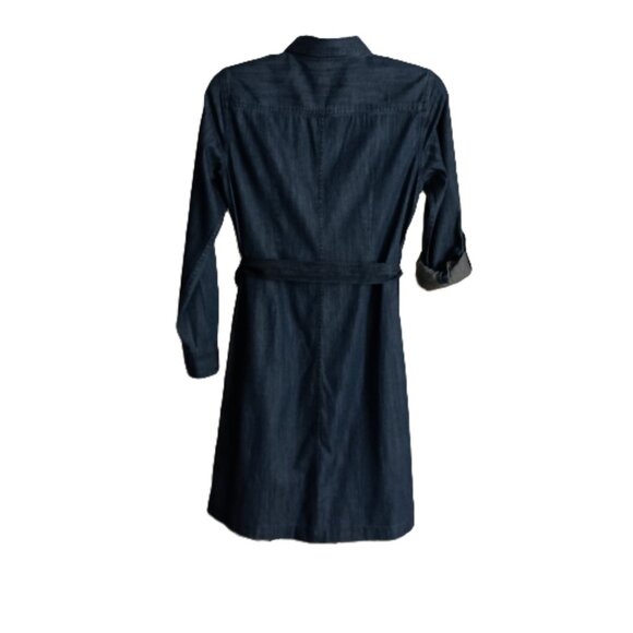 Talbot’s Knee Length Denim Coastal Cowgirl Normcore Shirt Dress Woman’s Size 6 - Picture 3 of 11